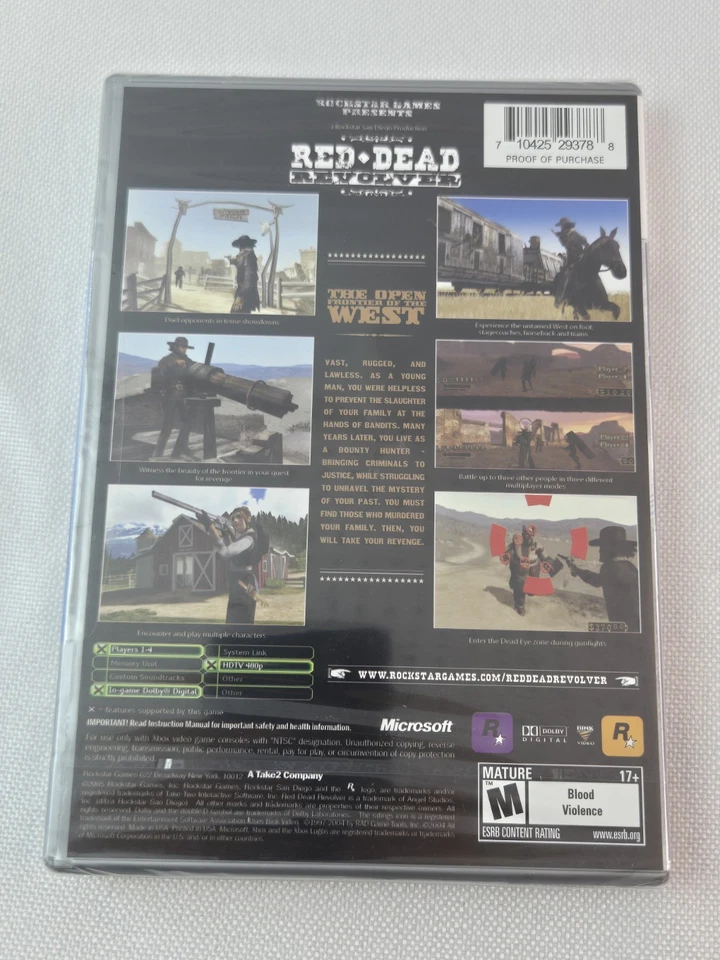 Red Dead Revolver Microsoft Xbox, 2004 Factory Sealed Platinum Hits" collection - Image 2 of 4