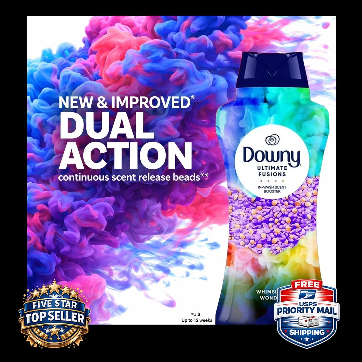 Downy Ultimate Fusions In-Wash Scent Booster Beads, Whimsical Wonder, 24.5 oz.