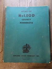 PICTORIAL ATLAS MCLEOD COUNTY MINNESOTA 1973 PLAT BOOK MIDLAND ATLAS CO