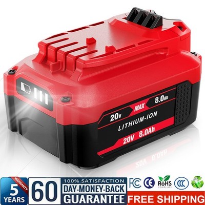 8.0Ah 20 Volt 20V Max V20 Li-Ion Battery CMCB206 CMCB204 CMCB202 For Craftsman