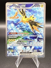 Zapdos EX 202/165 Scarlatto e Viola 151 Illustrazione Speciale Rara