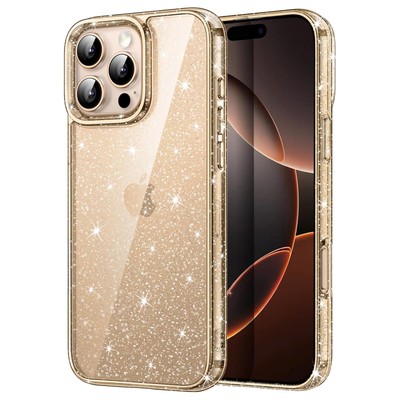 Glitzer Hülle für iPhone 16 Pro Max 6,9 Zoll stoßfest, bling, kratzfest