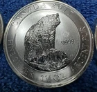 15 TROY OZ SILVER PROOF 1 1/2 OZ COINS X10 CANADA 8 DOLLARS .9999 SILVER 1 LB +
