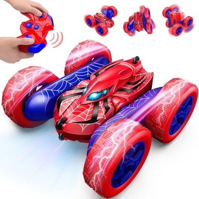 Excitobo Remote Control Car,Double Sided 360° Rotating 4WD RC Cars Toys for 3...