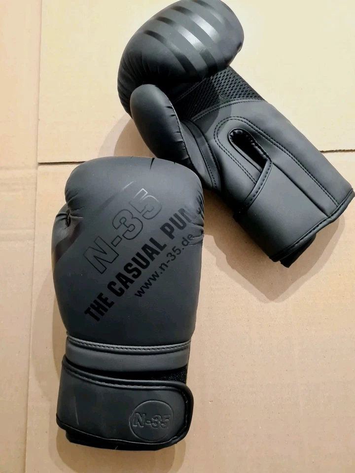 Profi Punching 4 OZ Boxhandschuhe MMA Boxen Handschuhe Muay Thai Sparring N-35 - Bild 2 von 4
