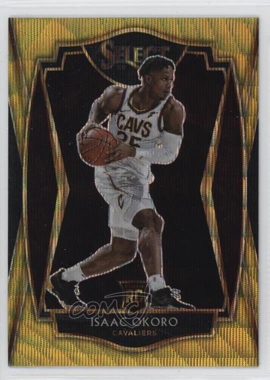 2020-21 Panini Select Premier Level Gold Wave Prizm Isaac Okoro #182 13xk