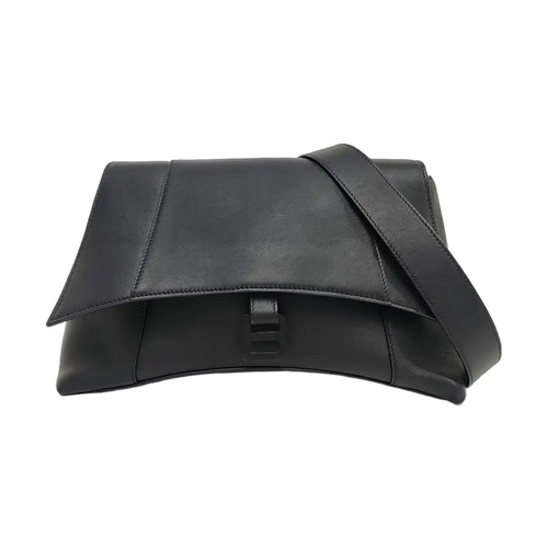 BALENCIAGA Downtown Shoulder bags Leather Black Free Shipping | Duties Paid