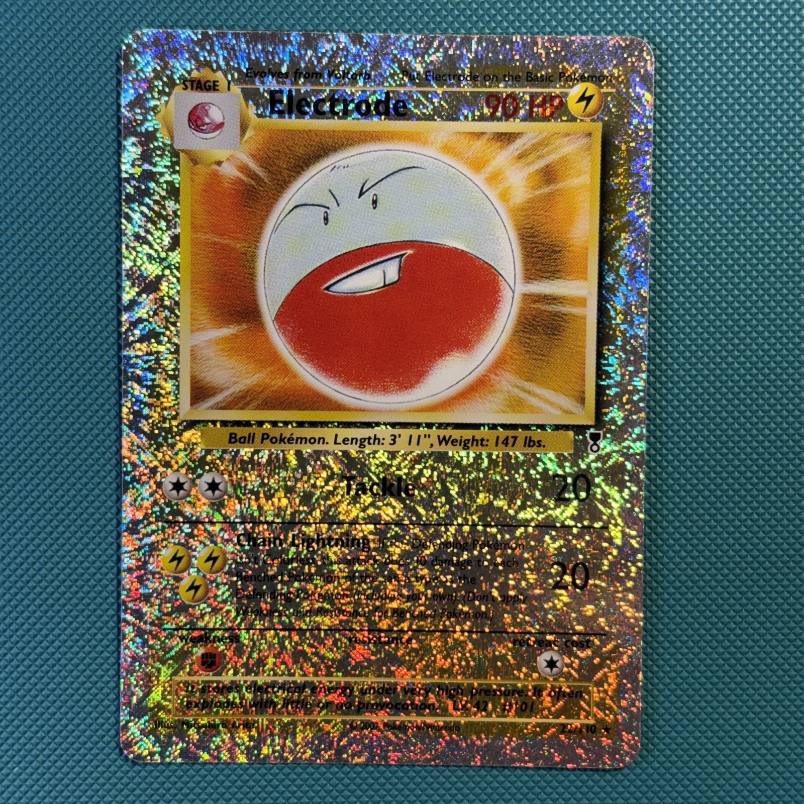 Pokemon Vintage Reverse Holo Electrode 22/110 Legendary Collection Wotc 2002