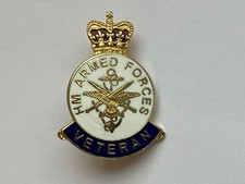 HM Armed Forces Veteran Enamel Pin Badge