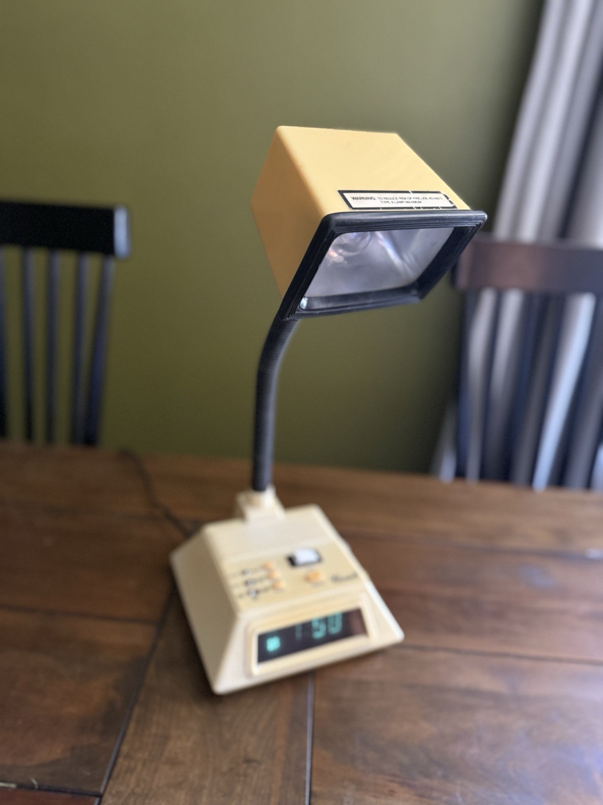 RARE Vintage Cariole AM/FM Weather Radio Digital Clock Light Alarm Lamp Retro