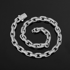 Authentic 10MM 5AAA+ CZ Iced Out Hip Hop Infinite Cuban Link Chain 14k Real Gold Plated