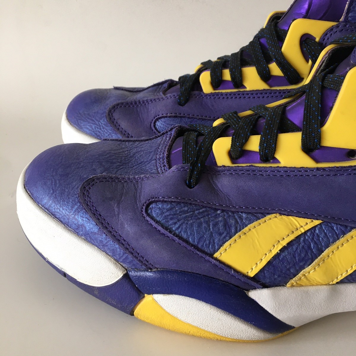 Reebok Shaq Attaq Retro LSU Lakers Purple Basketball Sneaker Men's