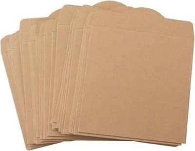25 Pcs Kraft Paper CD DVD Sleeves Envelopes Cardboard Storage Cases Holder