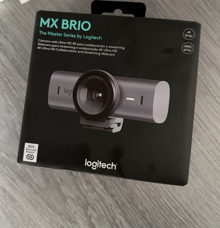 Logitech MX Brio Ultra HD 4K Webcam Streaming Collaboration Mint Boxed Full Kit