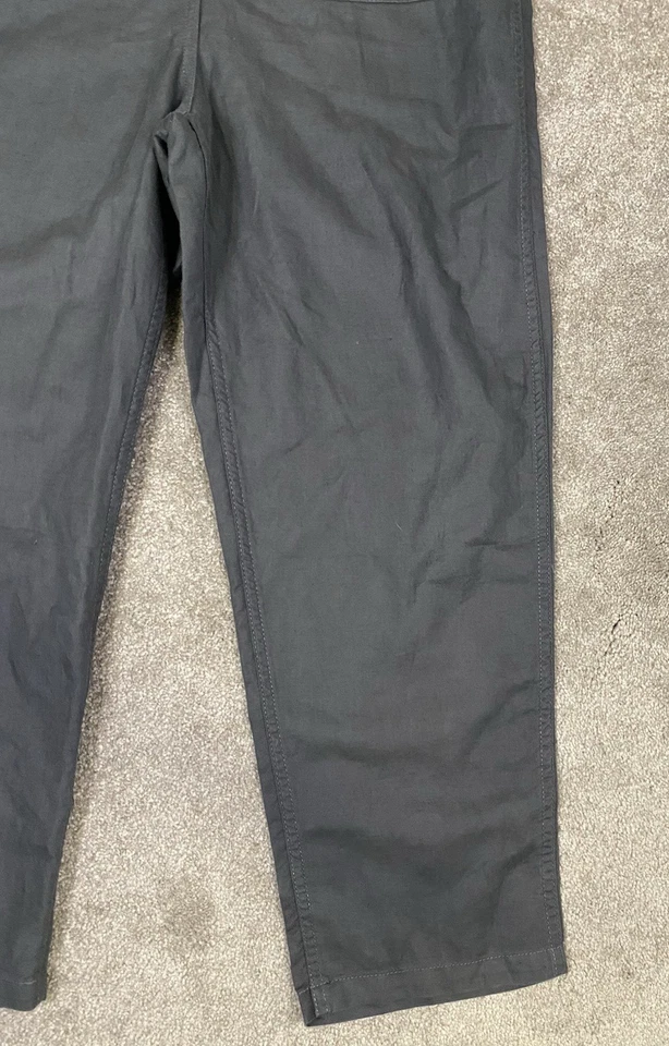 Nuevo sin etiquetas Mono Quice Algodón Orgánico Lino Sarga Manga Larga Mediano Carbón Foto 4 de 4