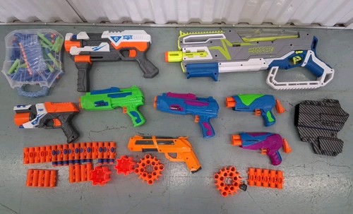 Huge Nerf gun lot used Nerf guns