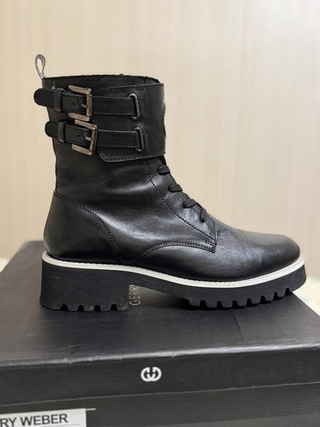 Women Gerry Weber Boots Black Leather 41
