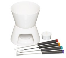 Chocolate Fondue Set in Gift Box, with Four Stainless Steel Forks
