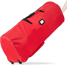 Rolling Tree Storage Bag - for 7.5-Foot Artificial Christmas Holiday Tree. Zippe