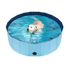 Dog Pool for Large Dogs, Kiddie Pool Hard Plastic, Dog Bathtub Portable, Fold...