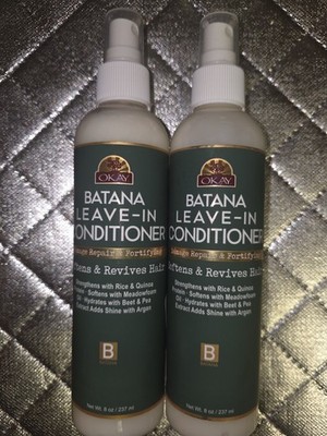 Okay Batana Leave-In Conditioner 8 Fl Oz Lot Of 2
