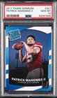 2017 PANINI DONRUSS #327 PATRICK MAHOMES II ROOKIE RC PSA 10