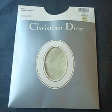 Vintage Christian Dior Thigh Highs Pantyhose 1467 Alabaster Size 2