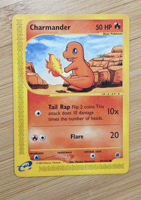 Charmander 97/165 Expedition Base Set Non Holo E-reader WoTC Pokemon 2002 LP+