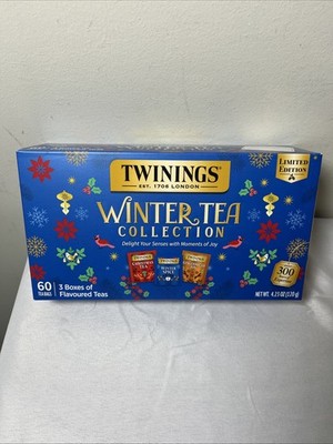 Twinings Winter Tea Collection 60CT Winter Spice Gingerbread Joy Christmas Tea