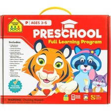 Full Learning Program for Preschool Curriculum Set of Workbooks Flash Cards