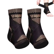 Copper Infused Breathable Compression Ankle Support for Basketball and Running