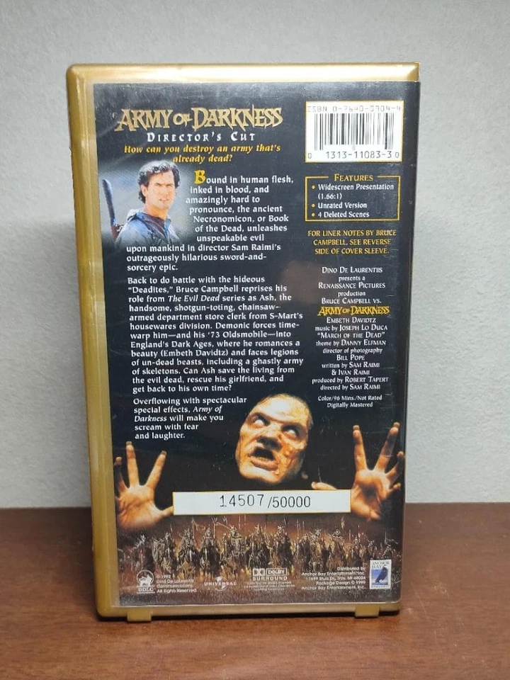 VHS “Army of Darkness” Limited Edition - Image 2 of 3