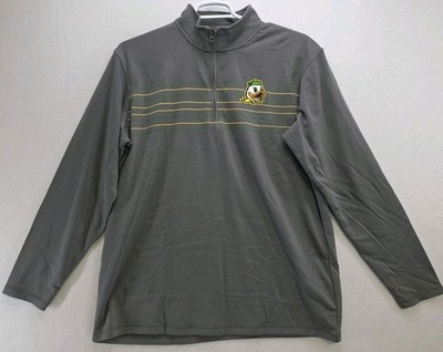 NCAA Oregon Ducks Quarter Zip Long Sleeve Sweatshirt Men's Size XL NWOT 