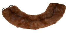 Vintage Brown Mink Fur Satin Lined with 2 Loops Wrap Scarf Collar 26"