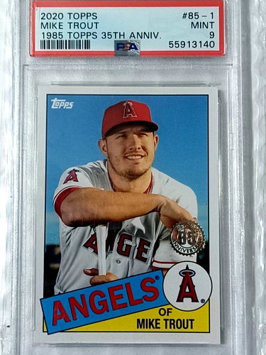 2020 Topps  #85-1 MIKE TROUT PSA 9 Mint