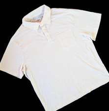 Goodfellow Co White Polo Shirt Men's XL Short Sleeve Solid Button Pocket