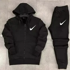 Men's Nike Hoodie Full Zip 2 piece tracksuit Sportswear Fleece Hoodie tracksuit