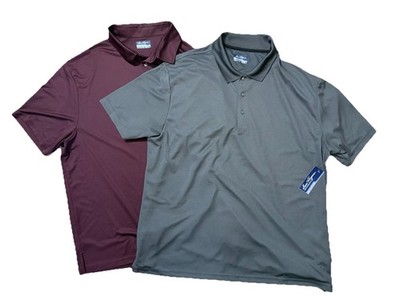 NWT Ben Hogan Polo Shirt Mens 3XL Collared 1/4 Button Short Sleeve Stretch