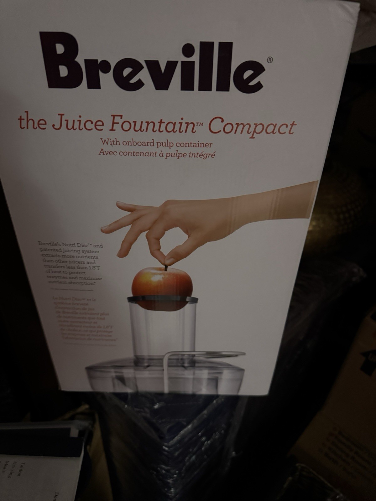 Breville Compact Electric Juice Fountain Silver