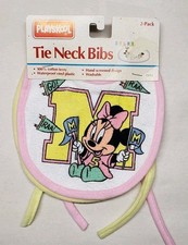 Vintage 2 Bibs Playskool Disney Characters Minnie Mouse And Daisy Duck