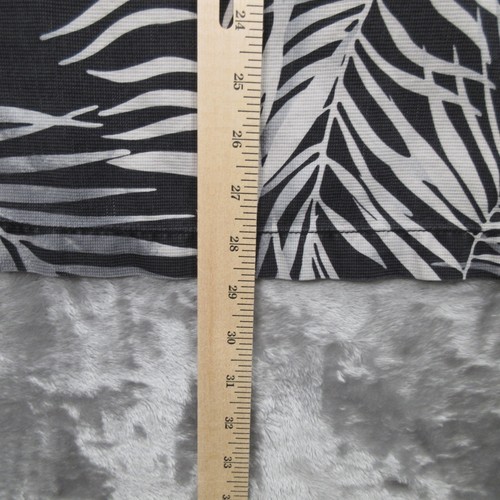 Tommy Bahama Shirt Mens XL Black White Silk Palm Leaf Hawaiian Loop Collar Camp - Picture 12 of 18