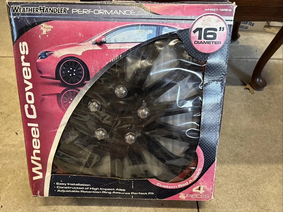 "Juego de cubiertas de rueda de 16"" tapacubos universales Redline Performance nuevo" Foto 4 de 4