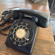 1963 Western Electric 500 Black Rotary Telephone ITT Vintage