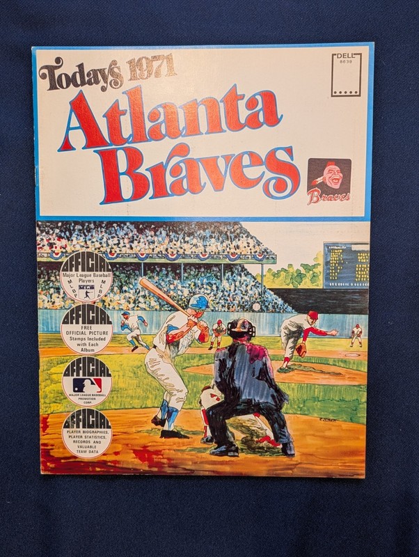 1971 Atlanta Braves Set of 24 Cards Stamp Dell Album Hank Aaron Cepeda Niekro