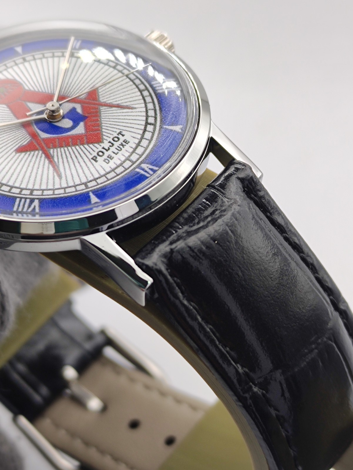 Poljot de Luxe Masonic Style Men's Watch  Slim 2209 Vintage Mechanical Soviet 