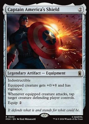 Captain America's Shield Marvel Super Heroes Magic: The Gathering