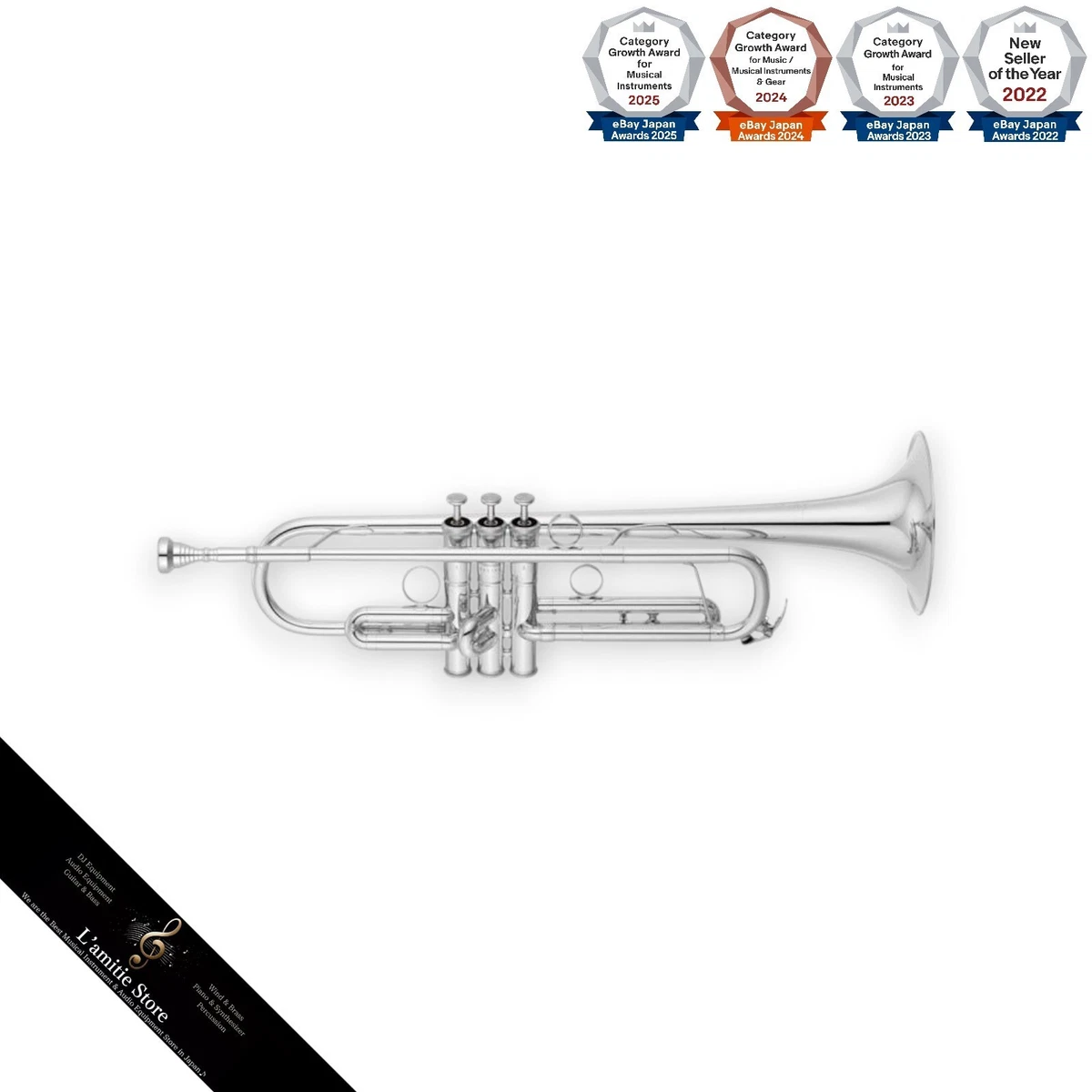 YAMAHA YTR 8330EMS Bb Trumpet Custom Silver Eric Miyashiro