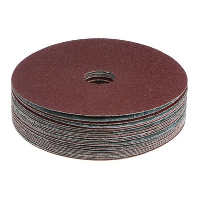25Stk 100 Grit Aluminum Oxide Harz Faser Scheiben 5''x7/8'' Metall Schleifscheiben
