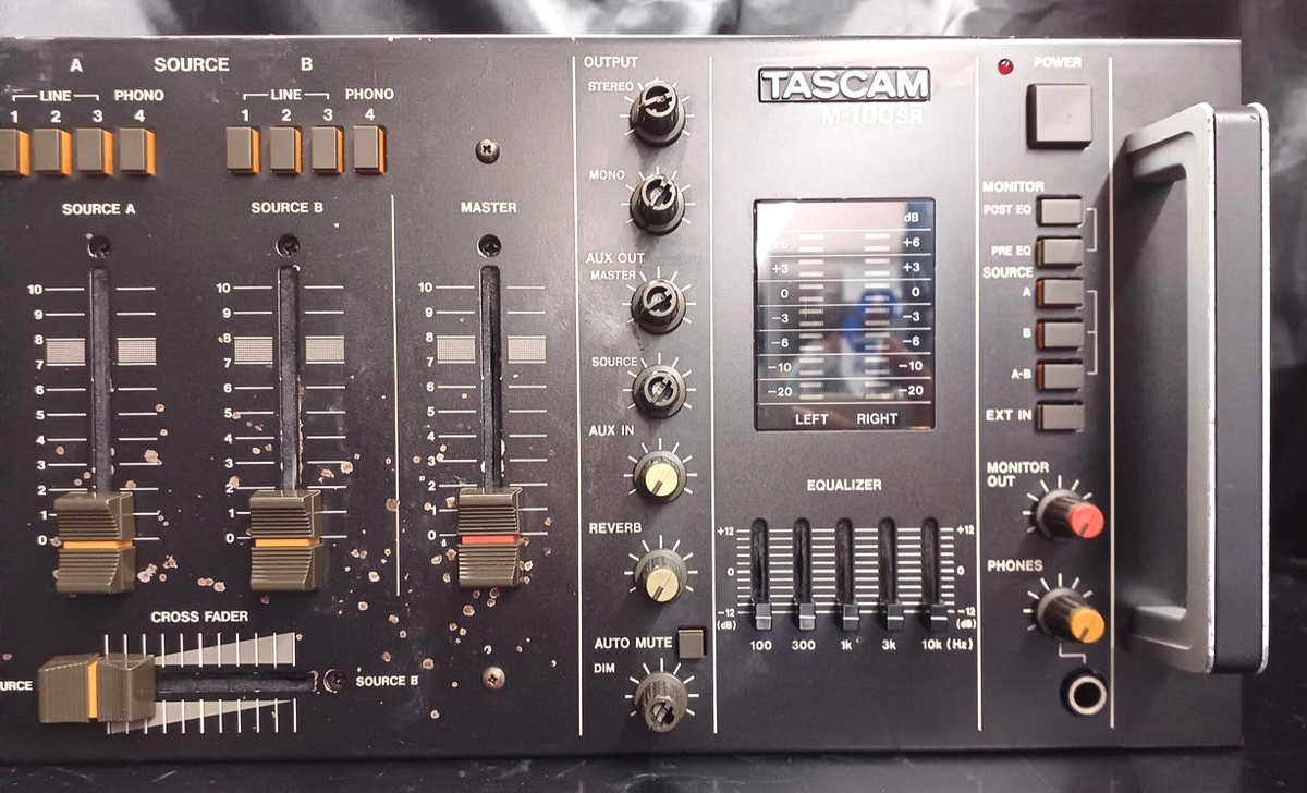 TASCAM M-100SR Audio Mixer Made in Japan AC100V | eBay