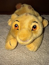 DisneyLand The Lion King Simba Pounce Cub Plush Stuffed Animal Toy Vintage EUC
